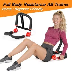 Full Body Resistance AB Trainer - Black and Red